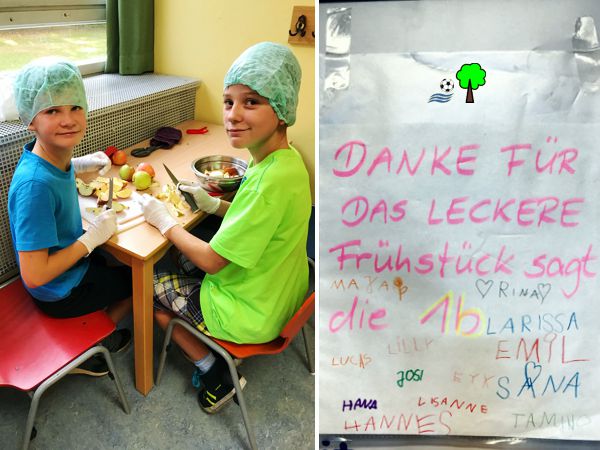 Aktion "Gesundes Pausenbrot" Müügelschlößchen-Schule