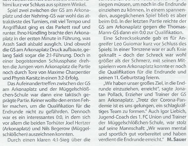 Drumbo-Cup 2022 - Müggelschlößchen-Schule